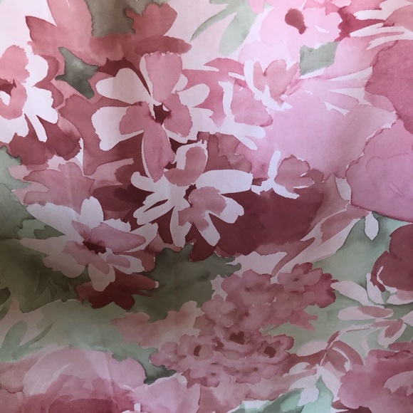 VTG Pride & Joy Floral Pink Sage Sleeveless Romantic Whimsical  Plus Midi Dress - Picture 6 of 11